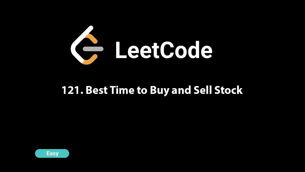 121. Best Time to Buy and Sell Stock